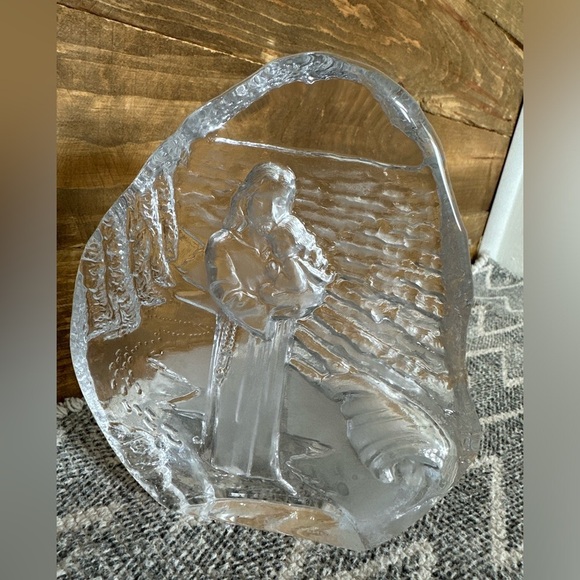 RARE Lenox Handcrafted Christian Religious “Footprints in Crystal, Inspirational - Picture 10 of 12